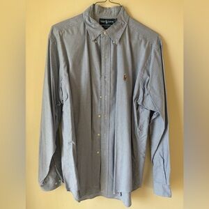 Polo Ralph Lauren Blue Checkered Button Down Shirt